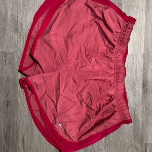 Nike Women's Athletic Shorts - Red